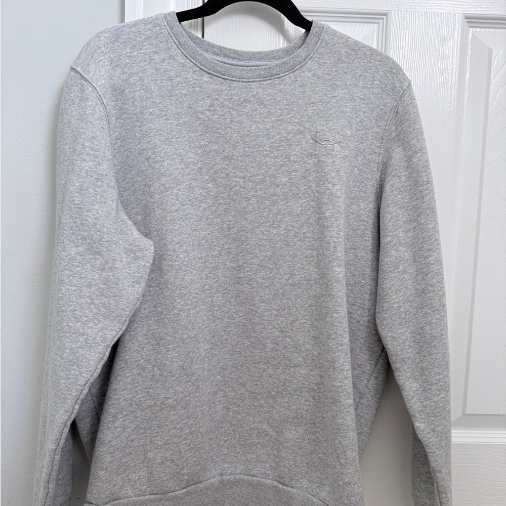 Under Armour Men's Light Gray Crewneck Sweatshirt